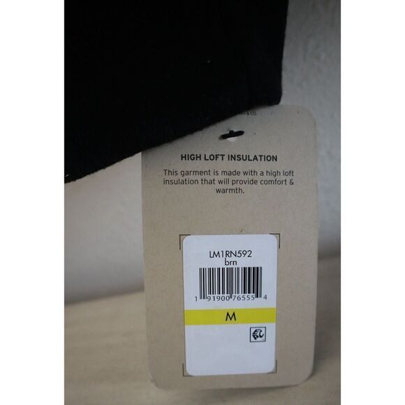 Levi's Men's Sz M Brown/Black Diamond Quilted Sherpa Lined Bomber Jacket - Picture 8 of 15